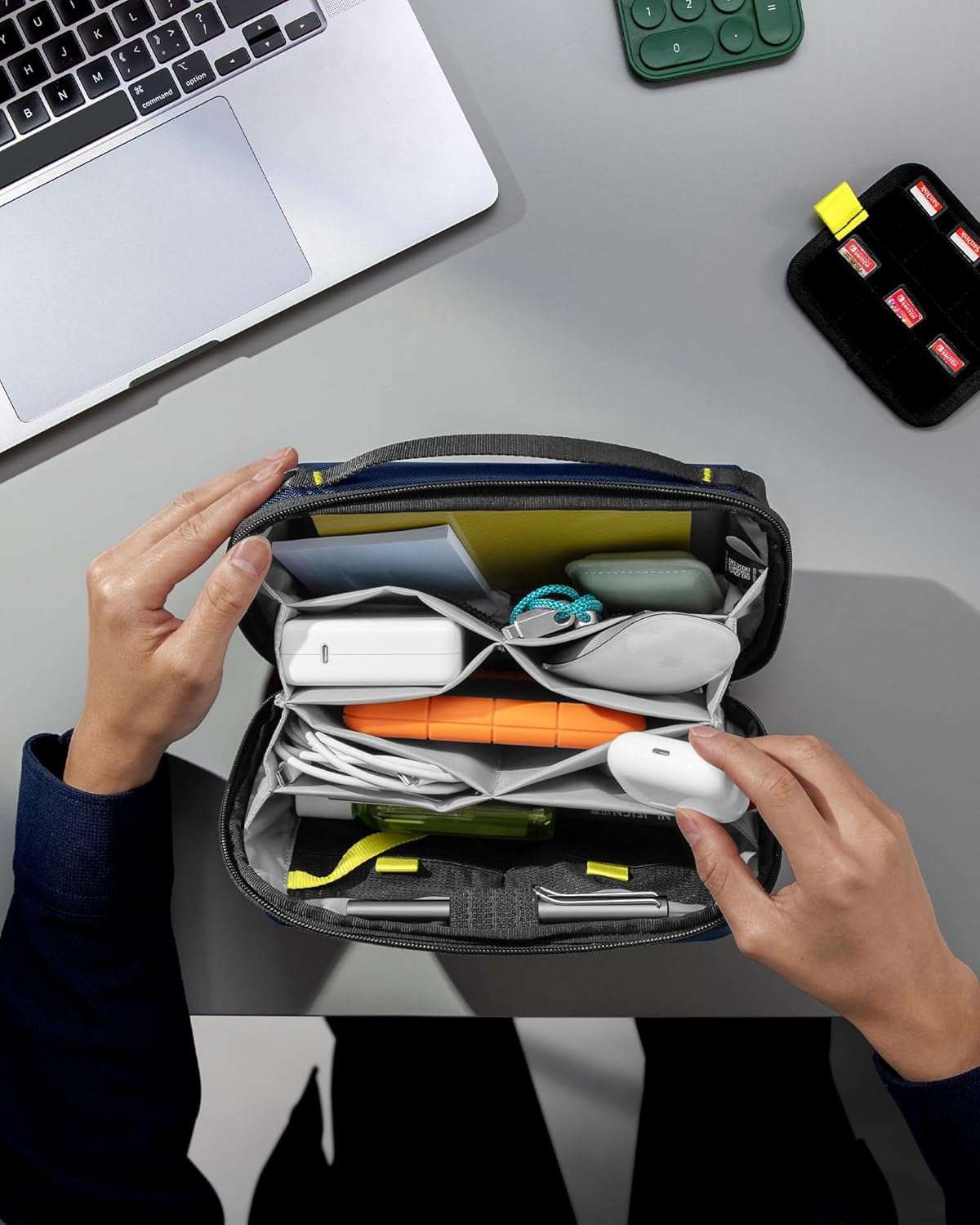 Electronic Accessory Tech Organizer Pouch