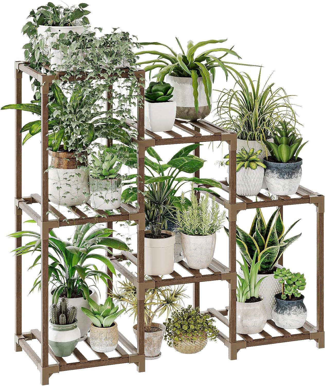 3-Tier Wooden Indoor Outdoor Plant Stand