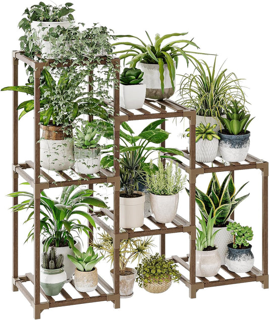 3-Tier Wooden Indoor Outdoor Plant Stand
