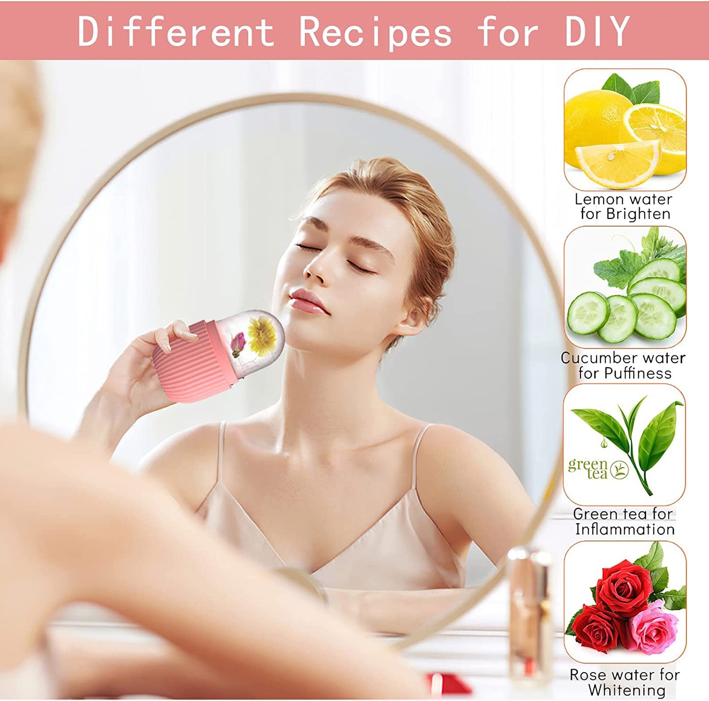 Ice Cube Roller Massager for Face, Eyes and Neck