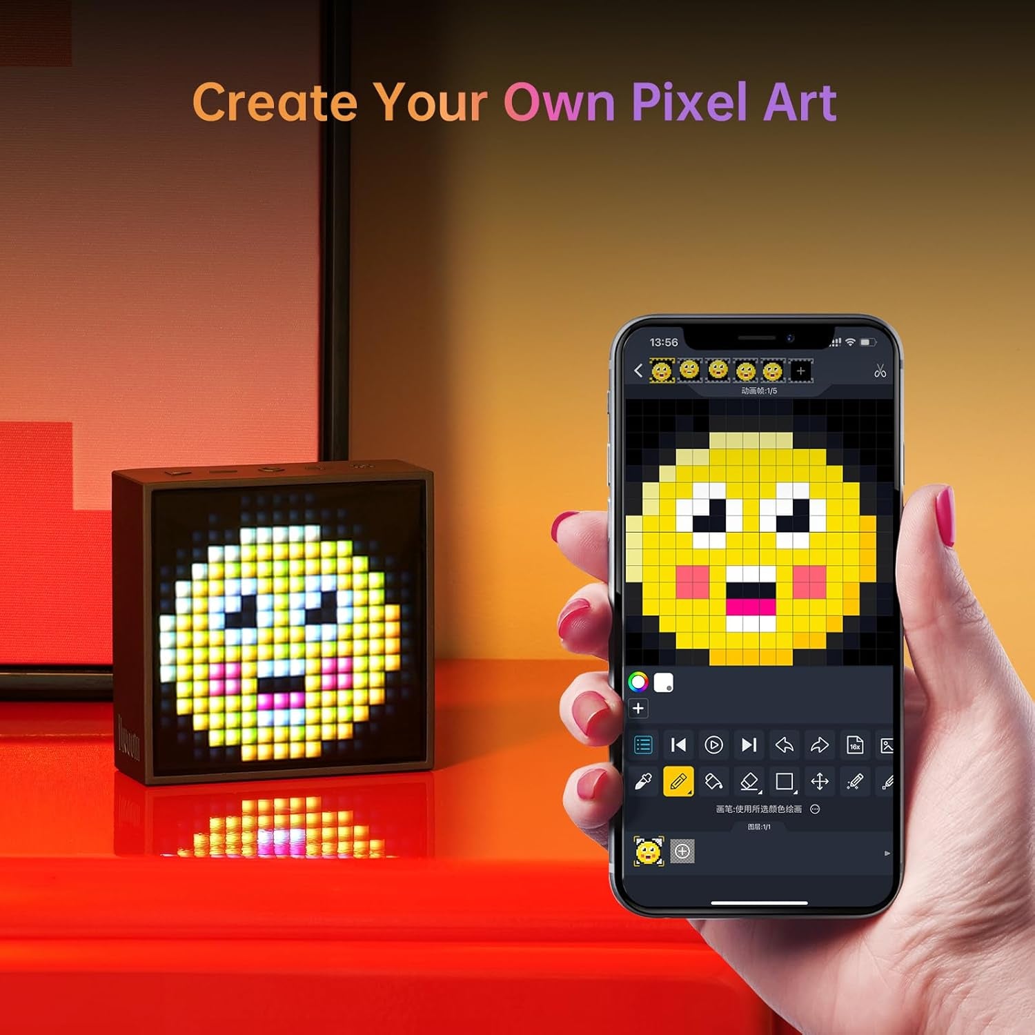Timebox Evo Pixel Art Bluetooth Speaker