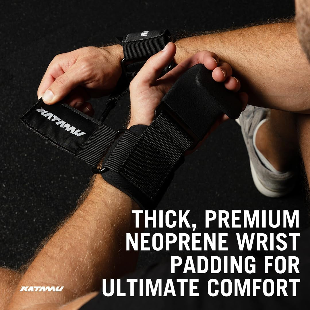 Weight Lifting Hooks Pair Wrist Support