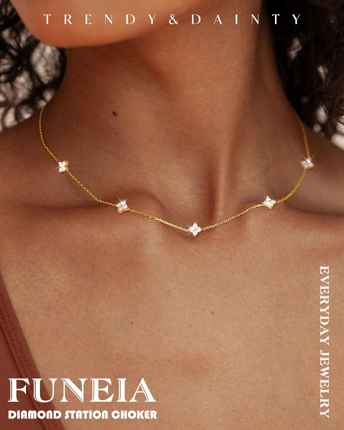 Dainty 14K Gold Plated Layered Necklace