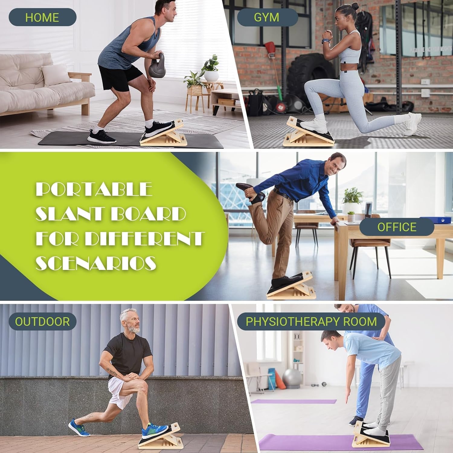 Adjustable Wooden Slant Board Stretcher