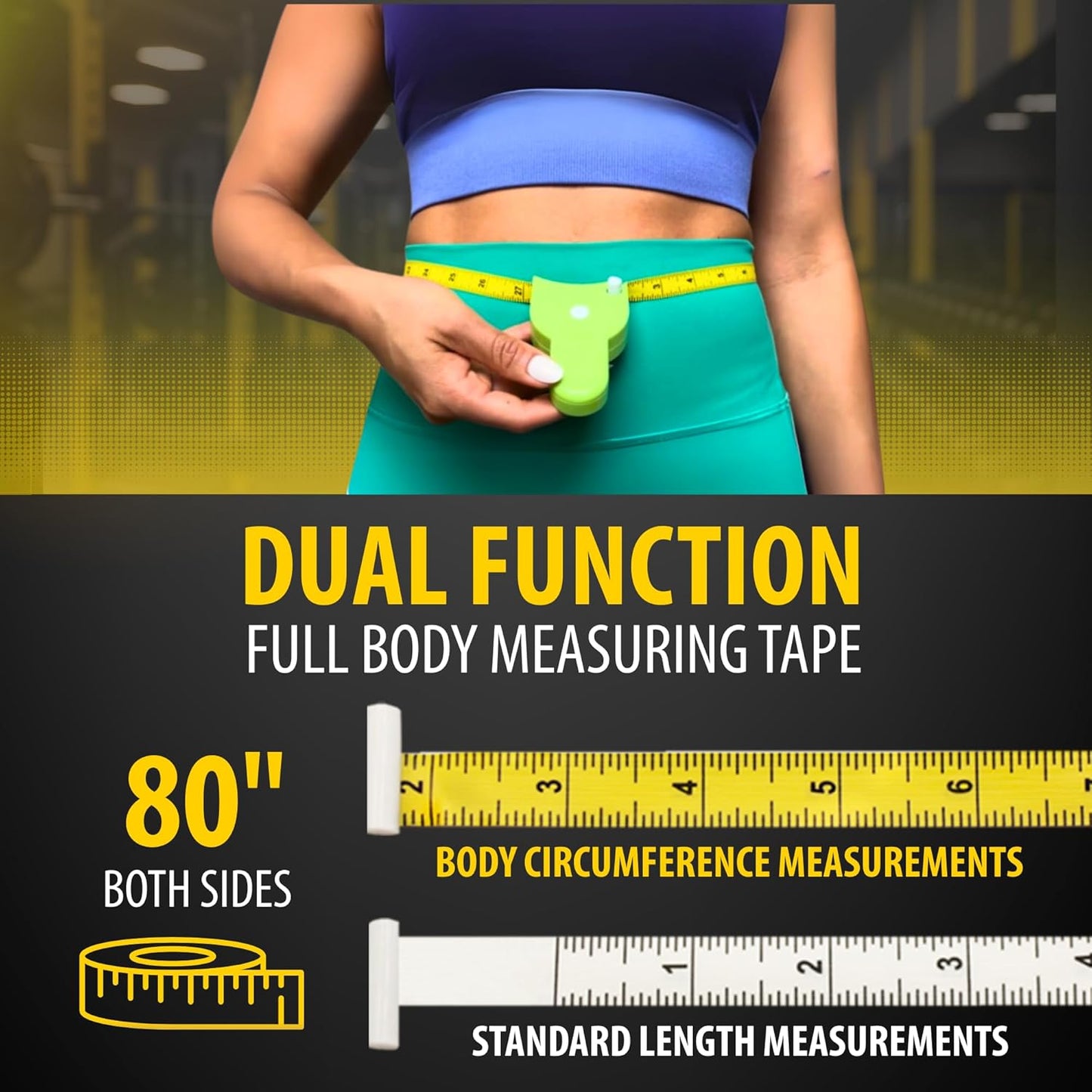 80 Inch Automatic Measuring Tape White