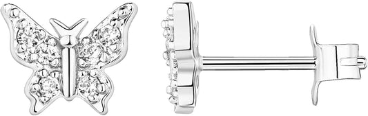 14K Gold Plated Dainty Stud Earrings Set