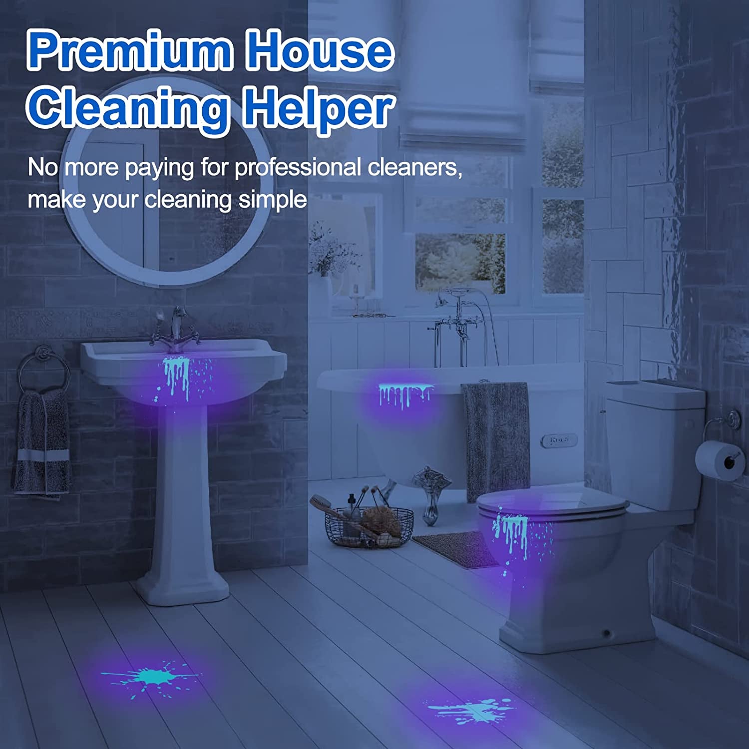 Black Light UV Flashlight Pet Detector