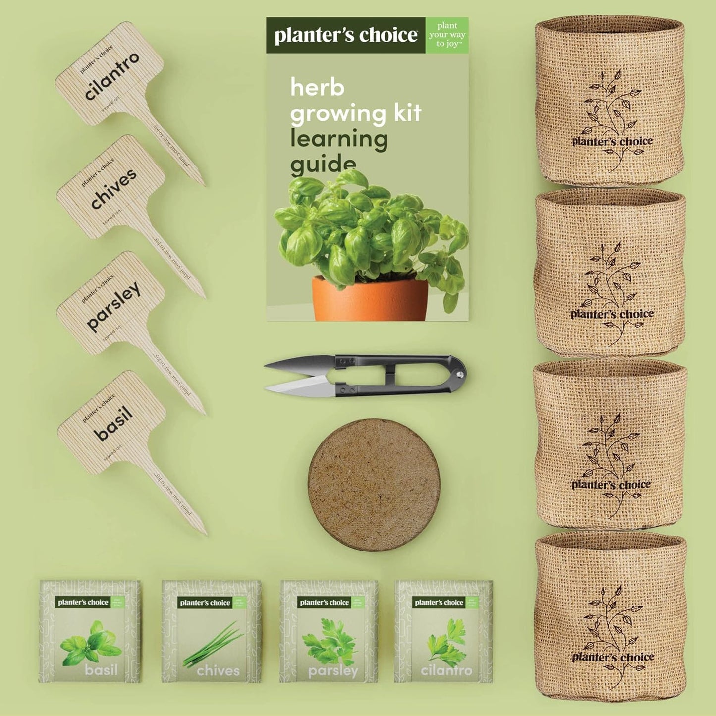 Indoor Herb Garden Starter Kit Gift Set