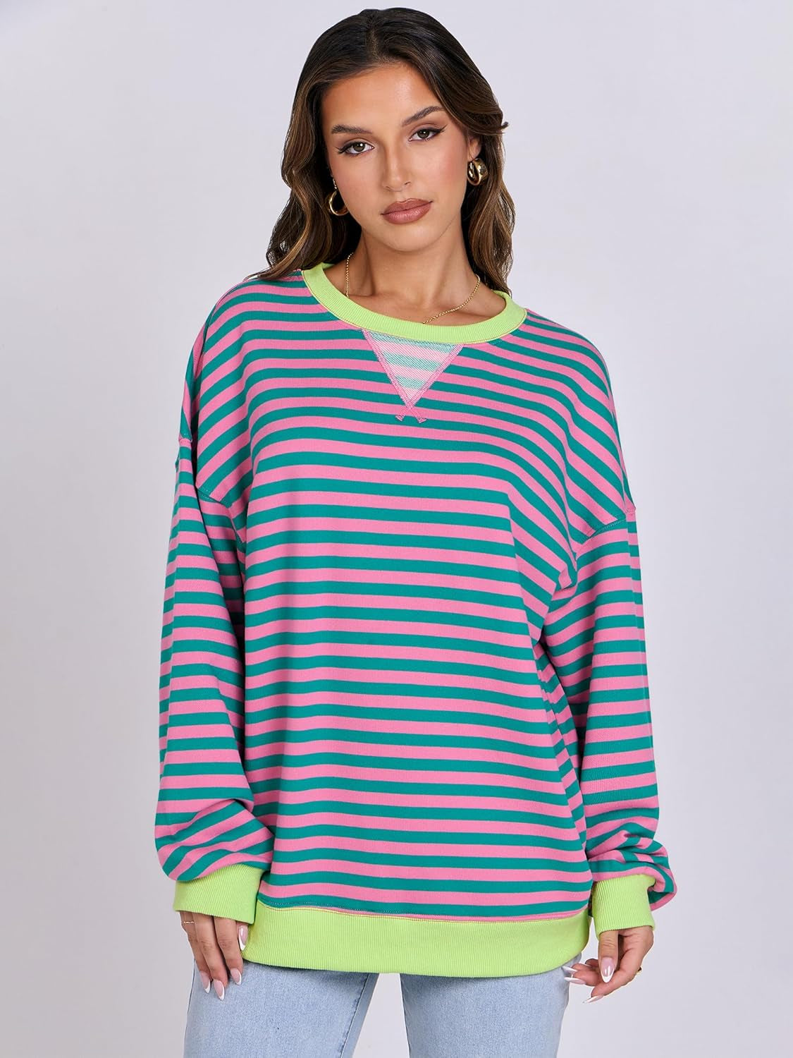Women’s 2025 Striped Sweatshirt
