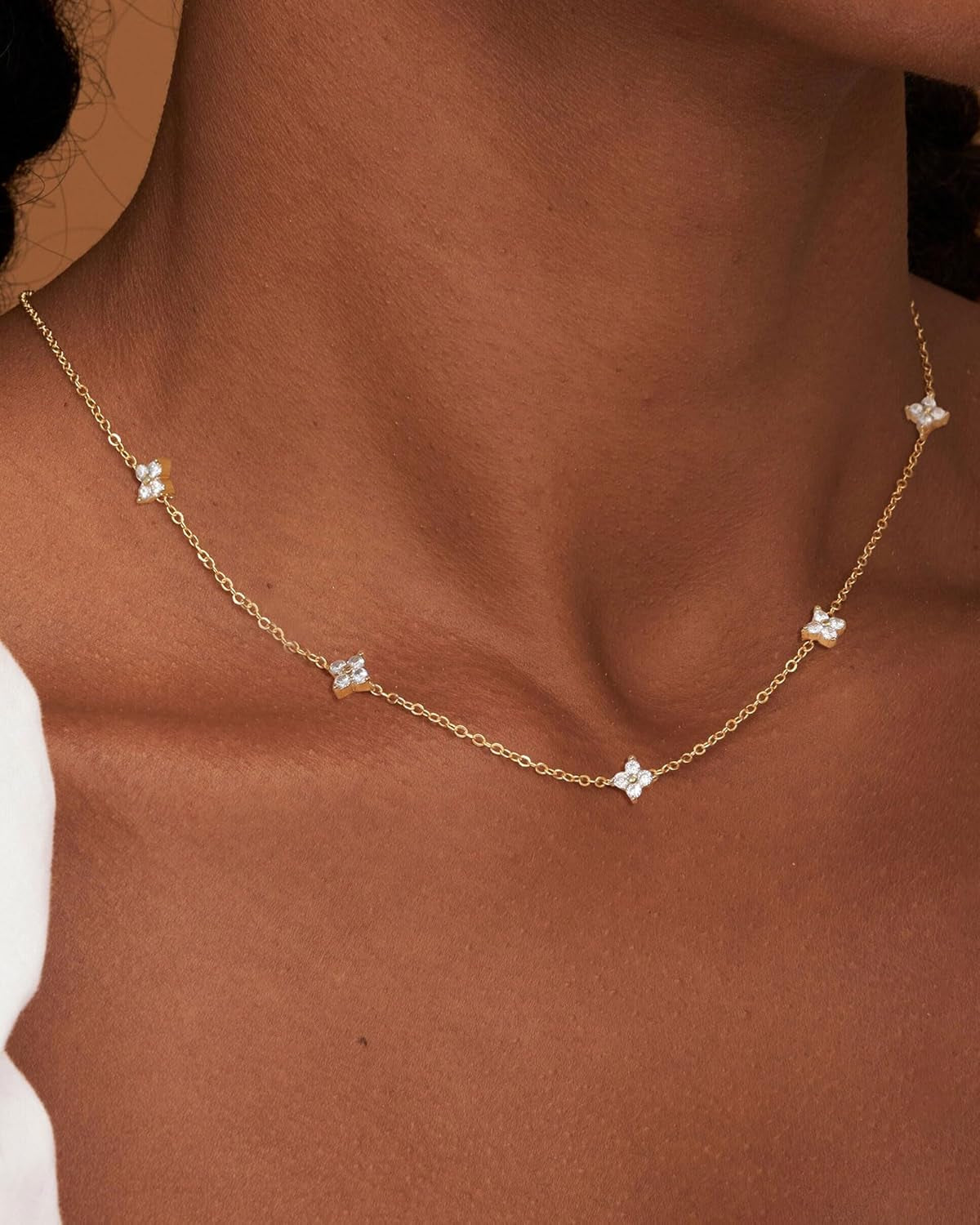 Dainty 14K Gold Plated Layered Necklace
