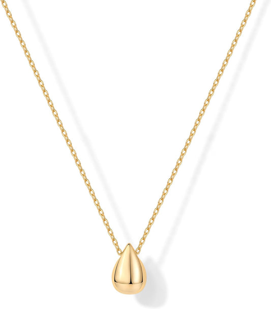 14K Gold Plated Dainty Pendant Necklace