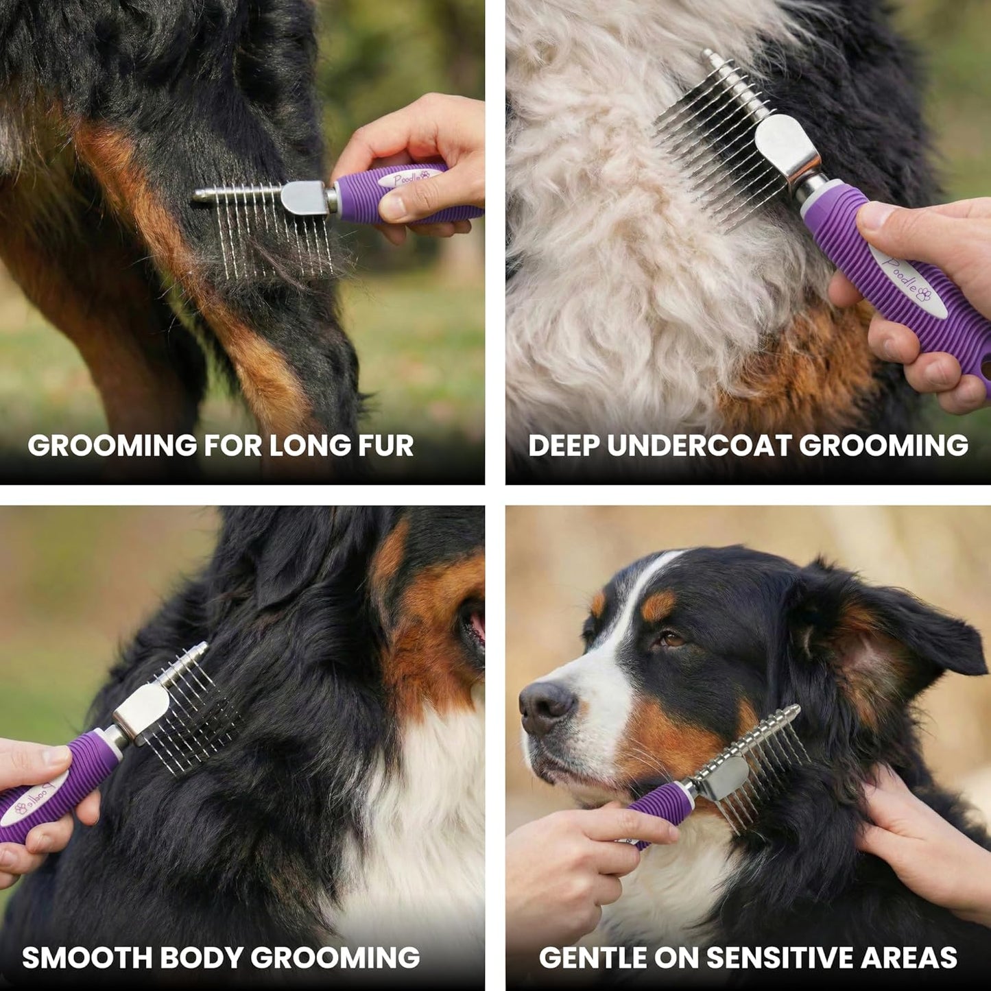 Poodle Dematting Fur Rake Comb Brush