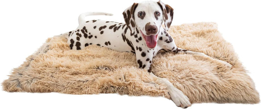Calming Shag Dog Blanket 30"x40" Taupe