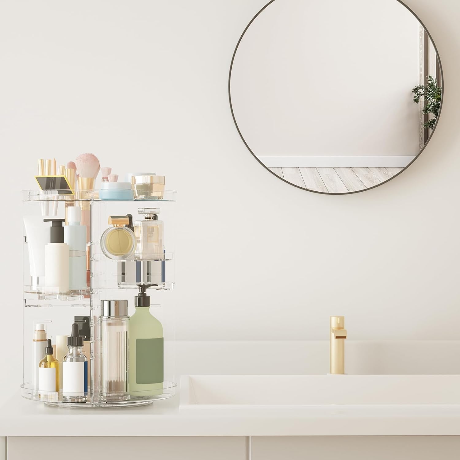 Rotating Makeup Organizer, 8 Adjustable