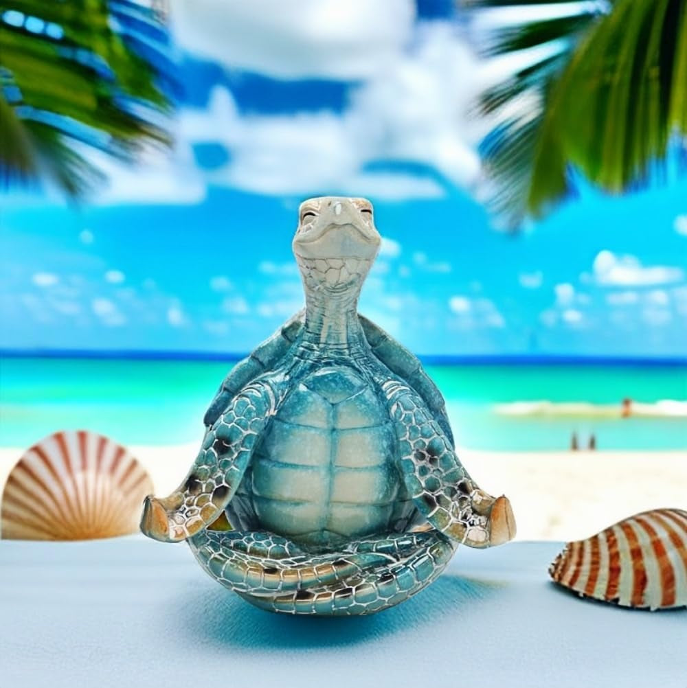 Sea Turtle Meditation Yoga Decor, Garden