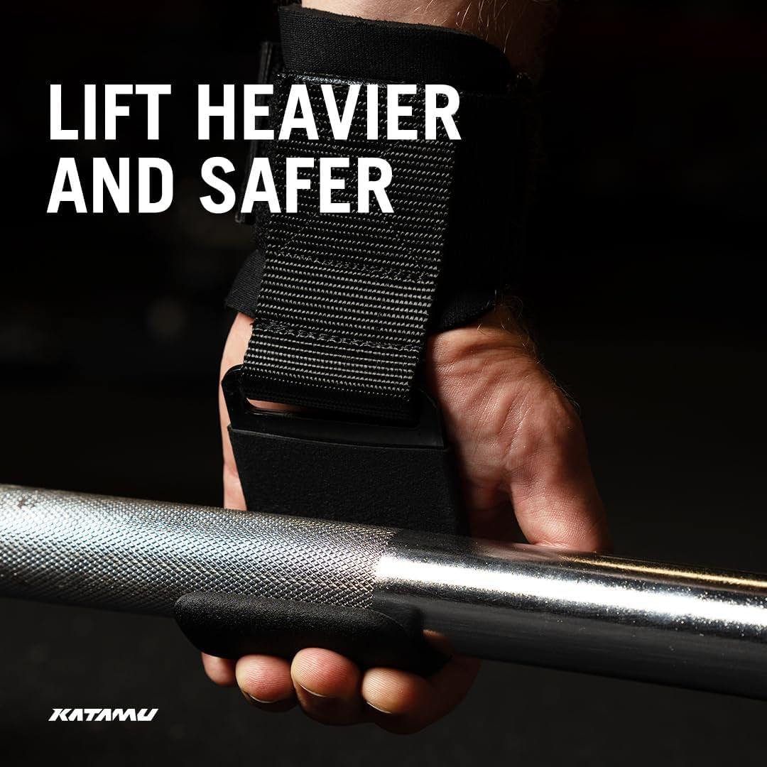 Weight Lifting Hooks Pair Wrist Support
