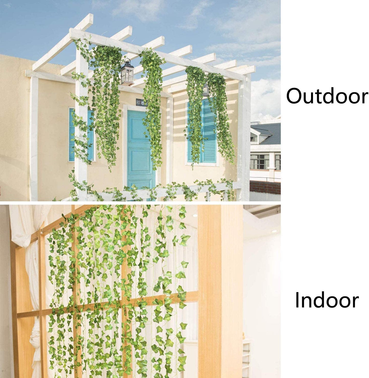 12 Pack Artificial Ivy Vines Room Decor