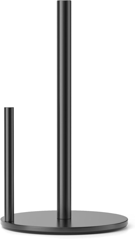 Paper Towel Holder Black, Premium Stainless Steel