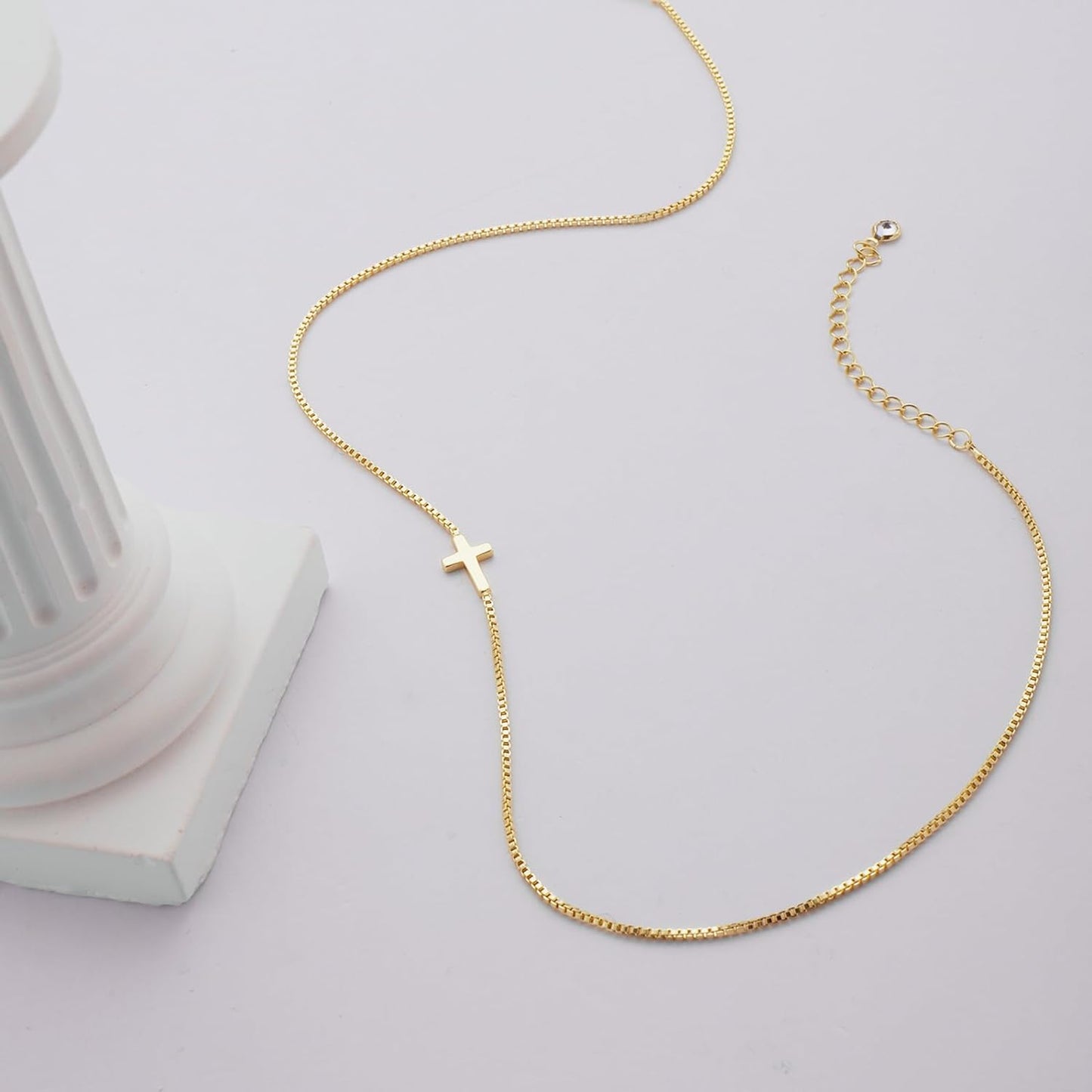 14K Gold Plated Dainty Pendant Necklace