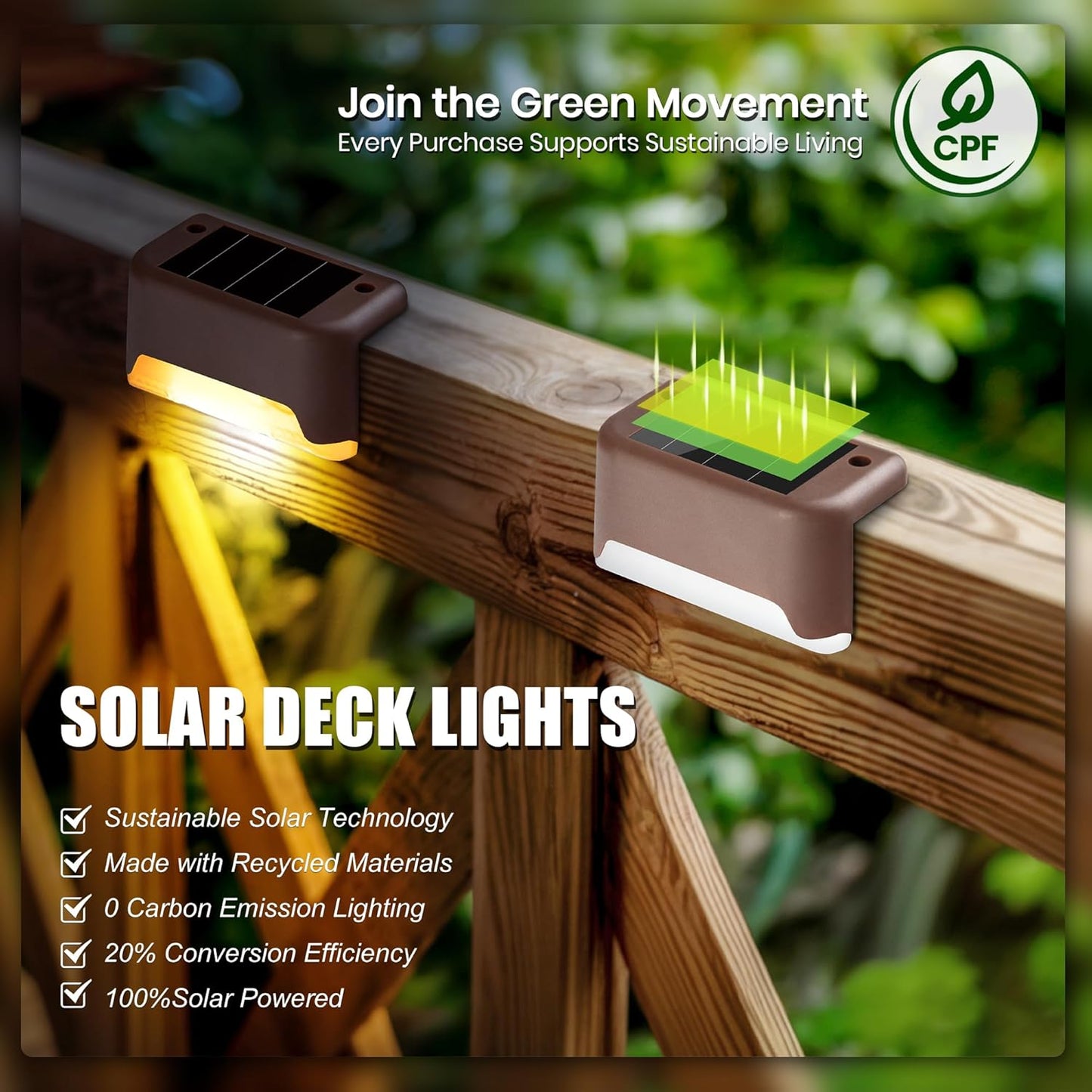16 Pack Solar Step Lights Warm White