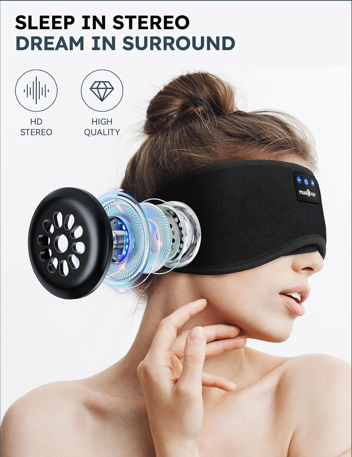 Bluetooth Sleep Headphones Eye Mask