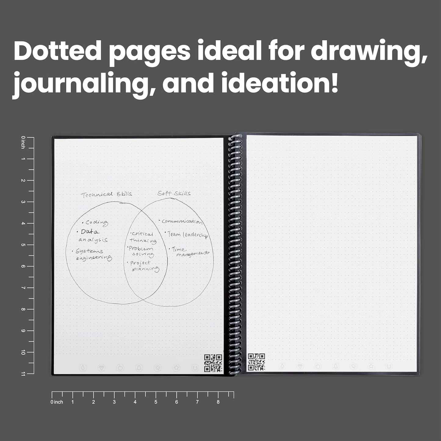 Core Reusable  Notebook 8.5x11 Black