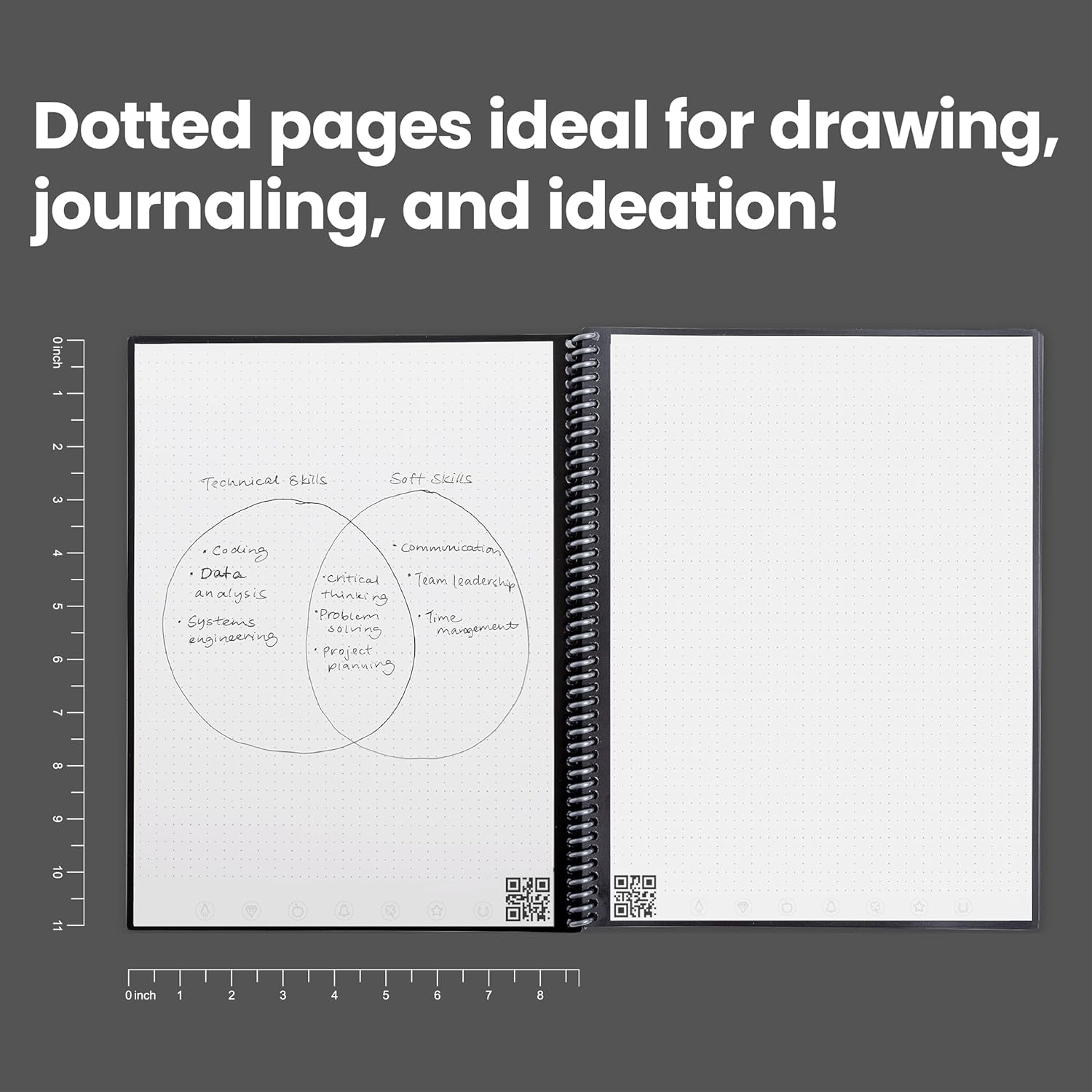 Core Reusable  Notebook 8.5x11 Black