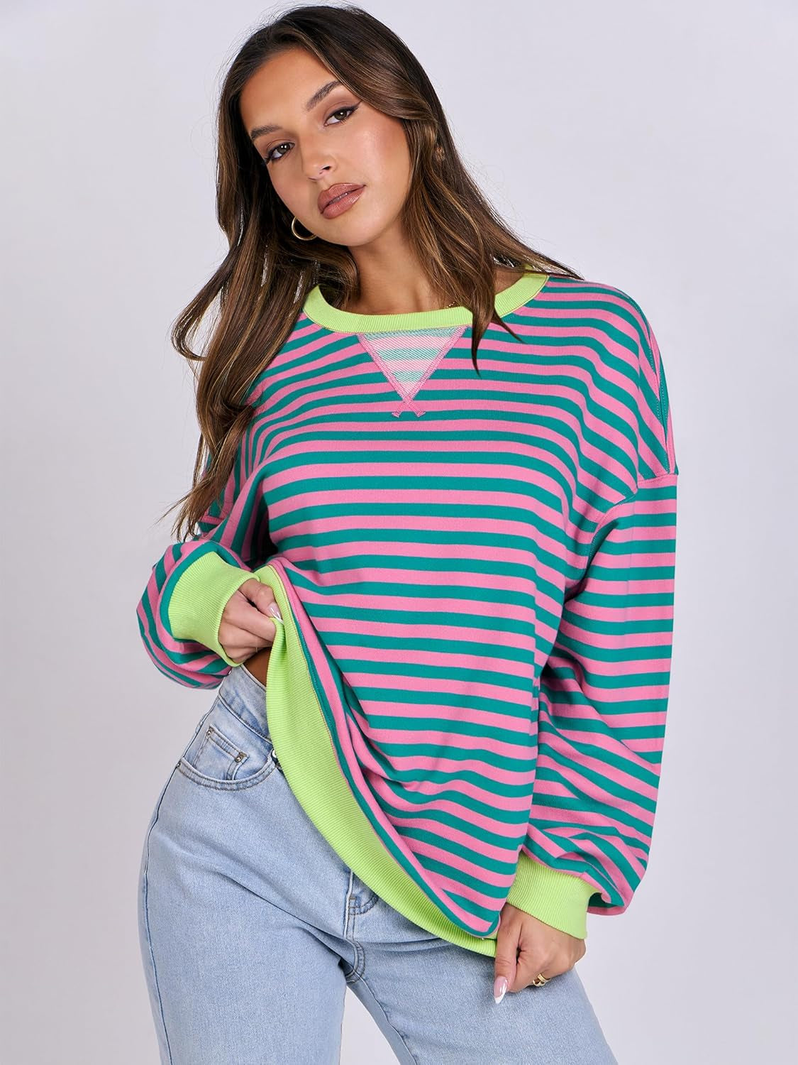 Women’s 2025 Striped Sweatshirt