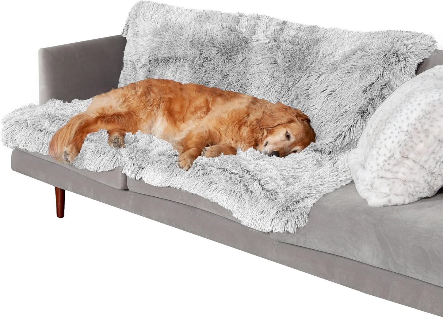 Waterproof Shaggy Dog Blanket XL Gray
