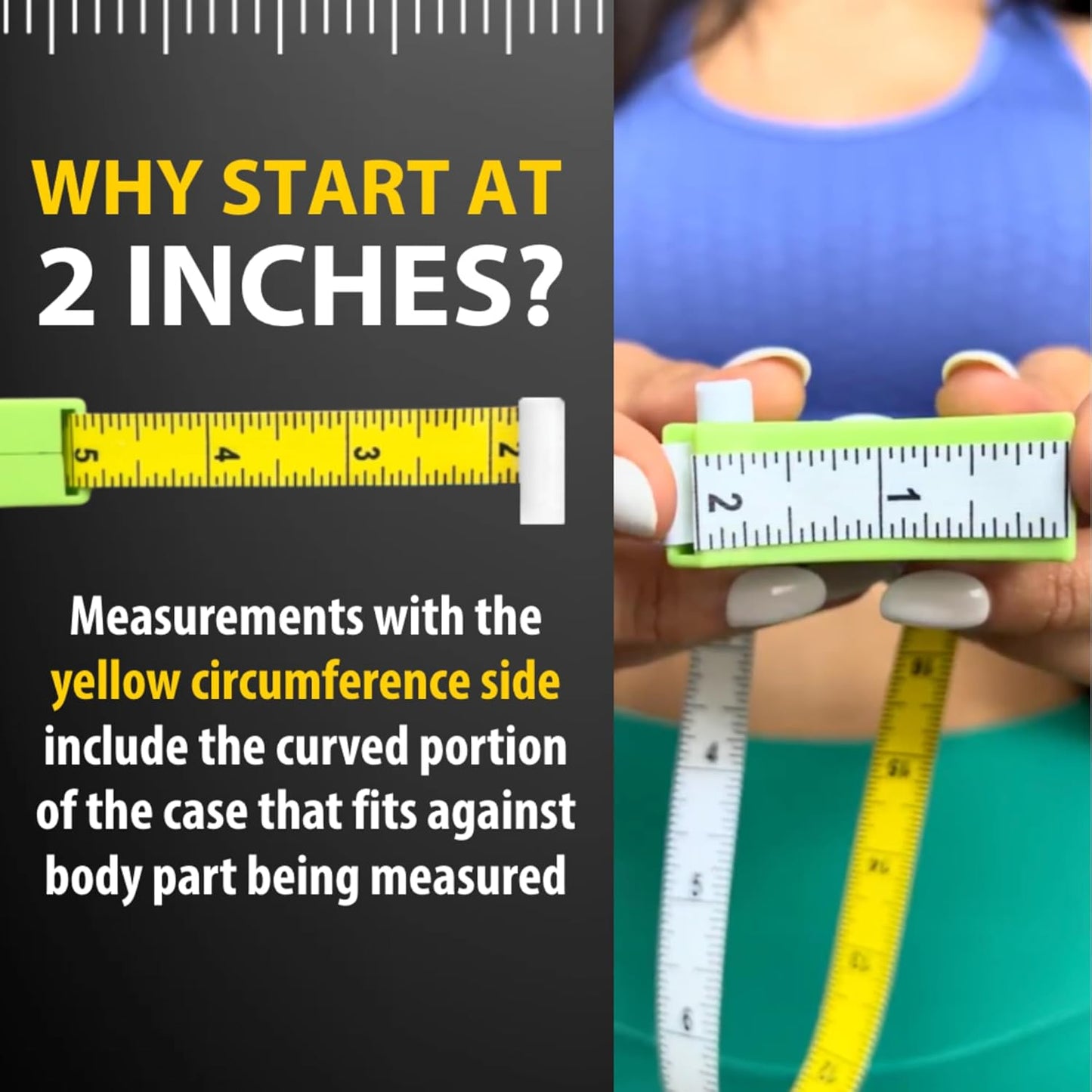 80 Inch Automatic Measuring Tape White