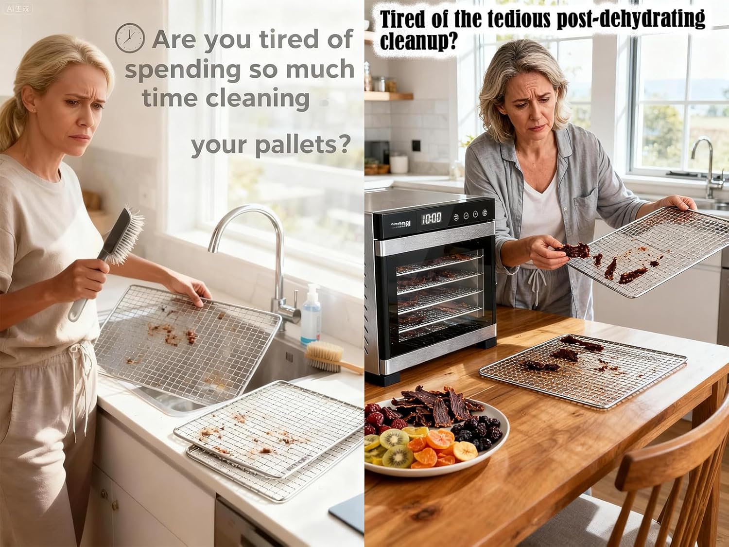 Mesh Silicone Dehydrator Sheets, 10X10 in 10 Pcs/Sets