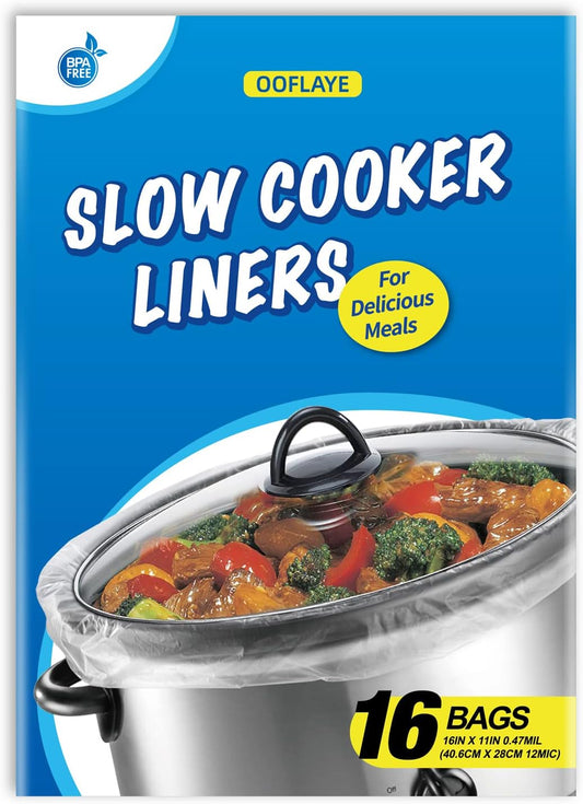 16 Counts Slow Cooker Liners Small Size(11 X 16 Inch)