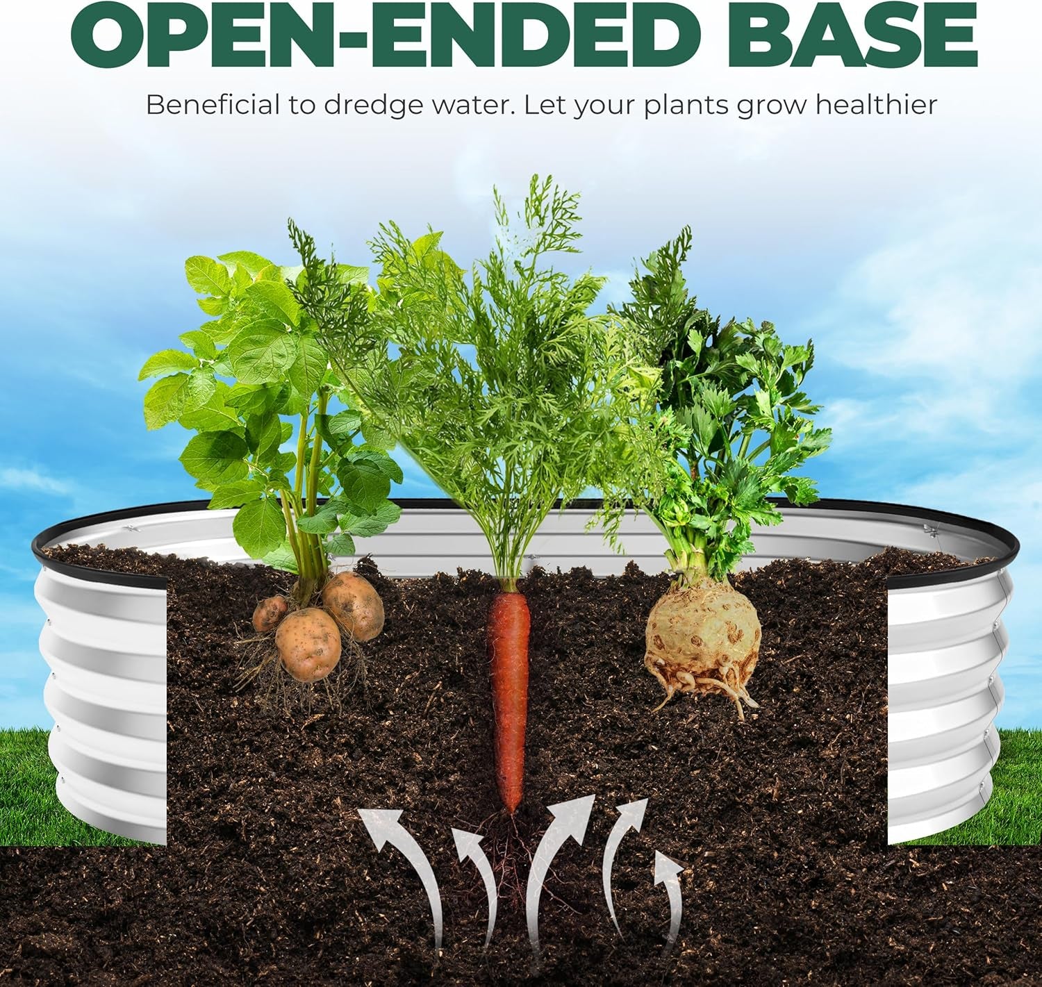 Galvanized Raised Garden 4x2x1Ft Silver