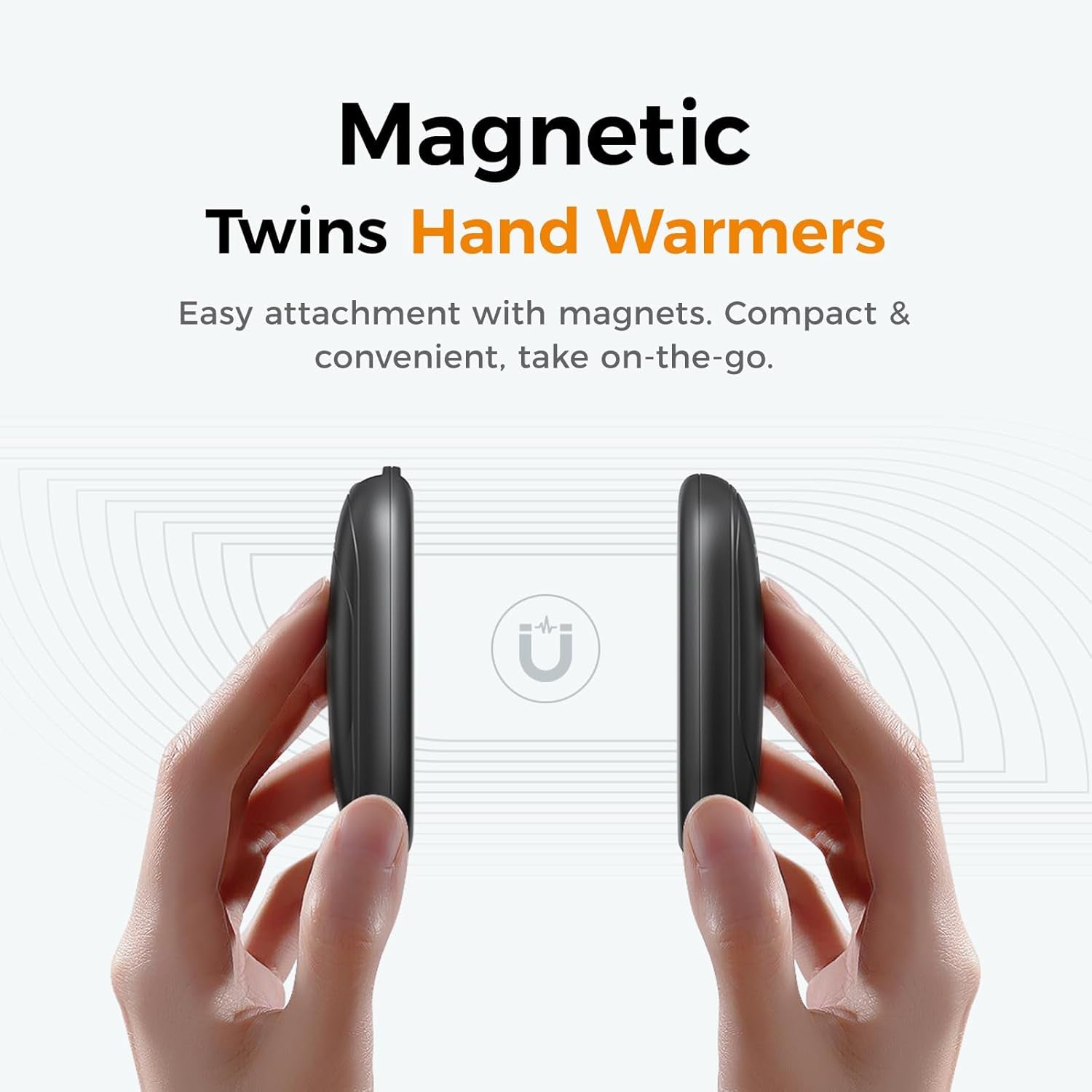 Rechargeable Magnetic Hand Warmers 2-Pack