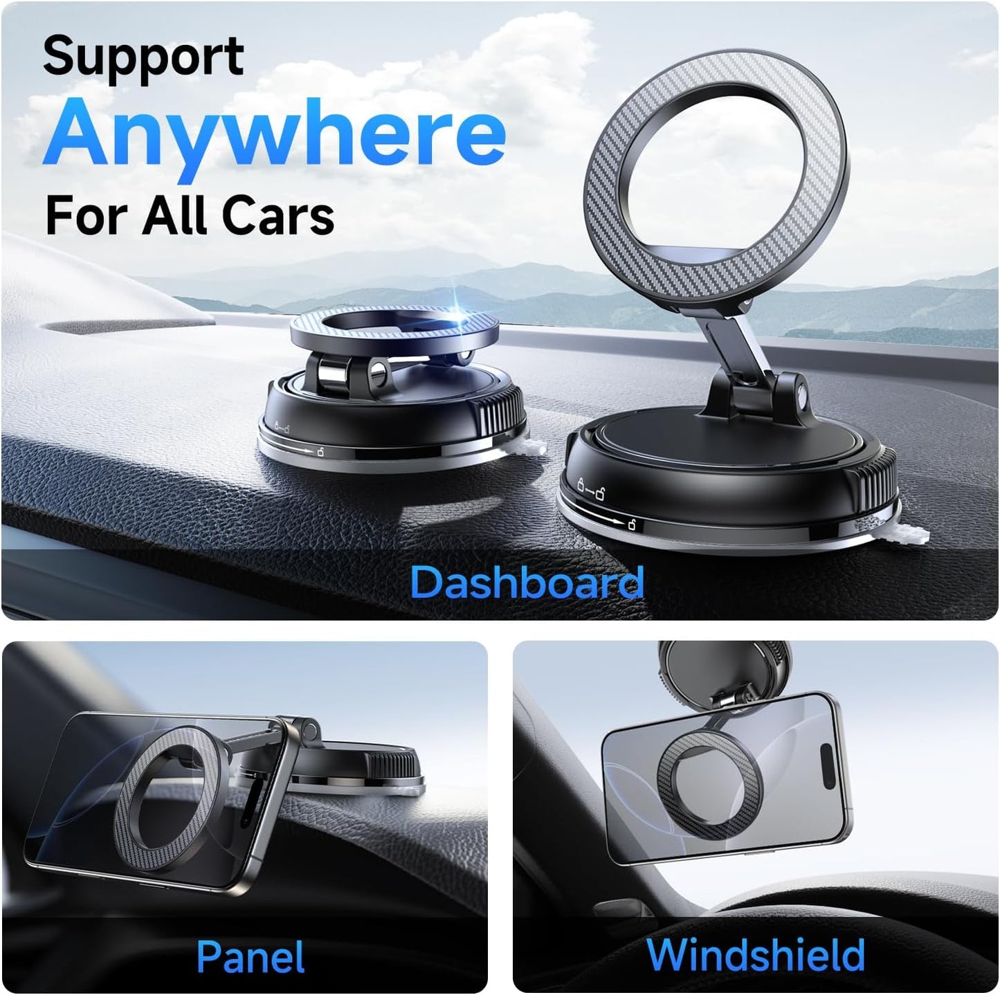 MagSafe Car Mount 360° Strong Suction