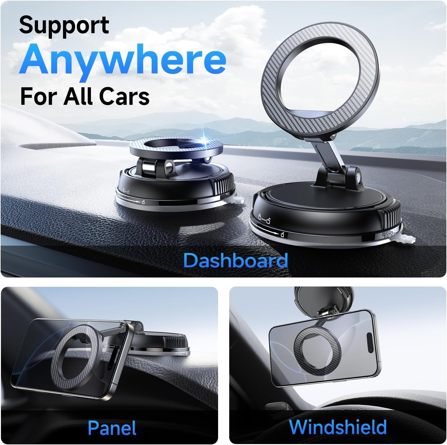 MagSafe Car Mount 360° Strong Suction