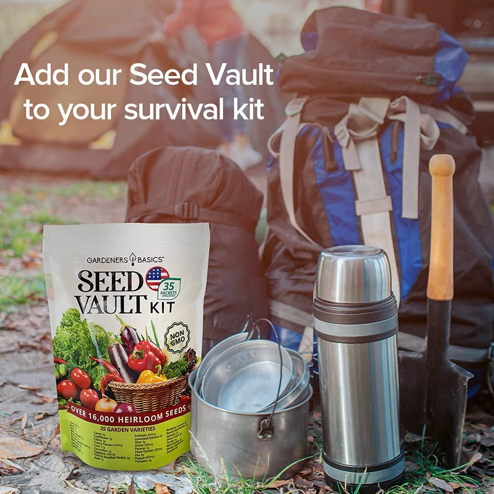 Survival Vegetable Seed Kit 35 Varieties