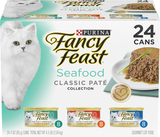 Purina Seafood Classic Cat Food 24-Pack
