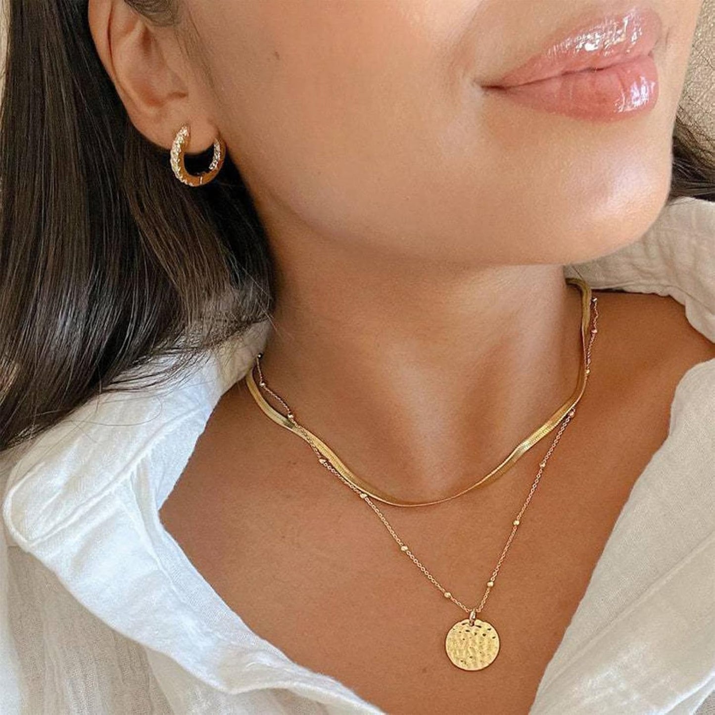 69Pcs Gold Plated Jewelry Set for Women