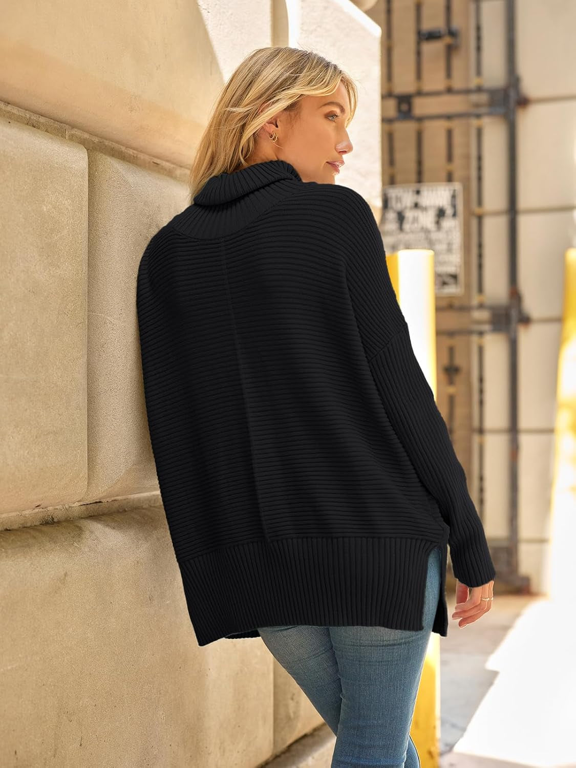 Women’s Oversized Turtleneck Batwing