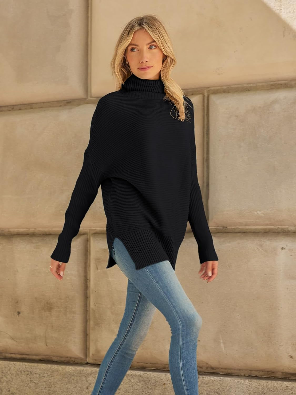 Women’s Oversized Turtleneck Batwing
