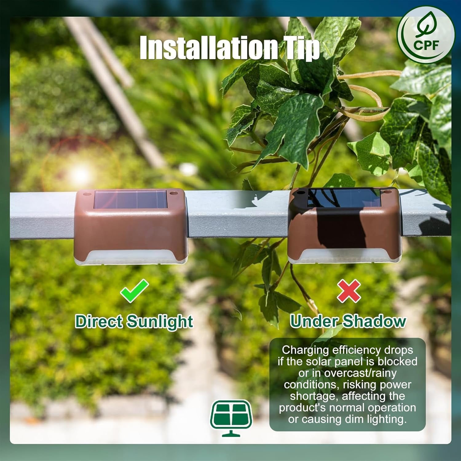 16 Pack Solar Step Lights Warm White
