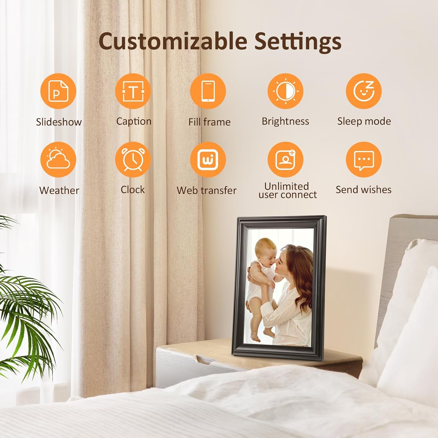 10.1" WiFi Digital Picture Frame 16GB