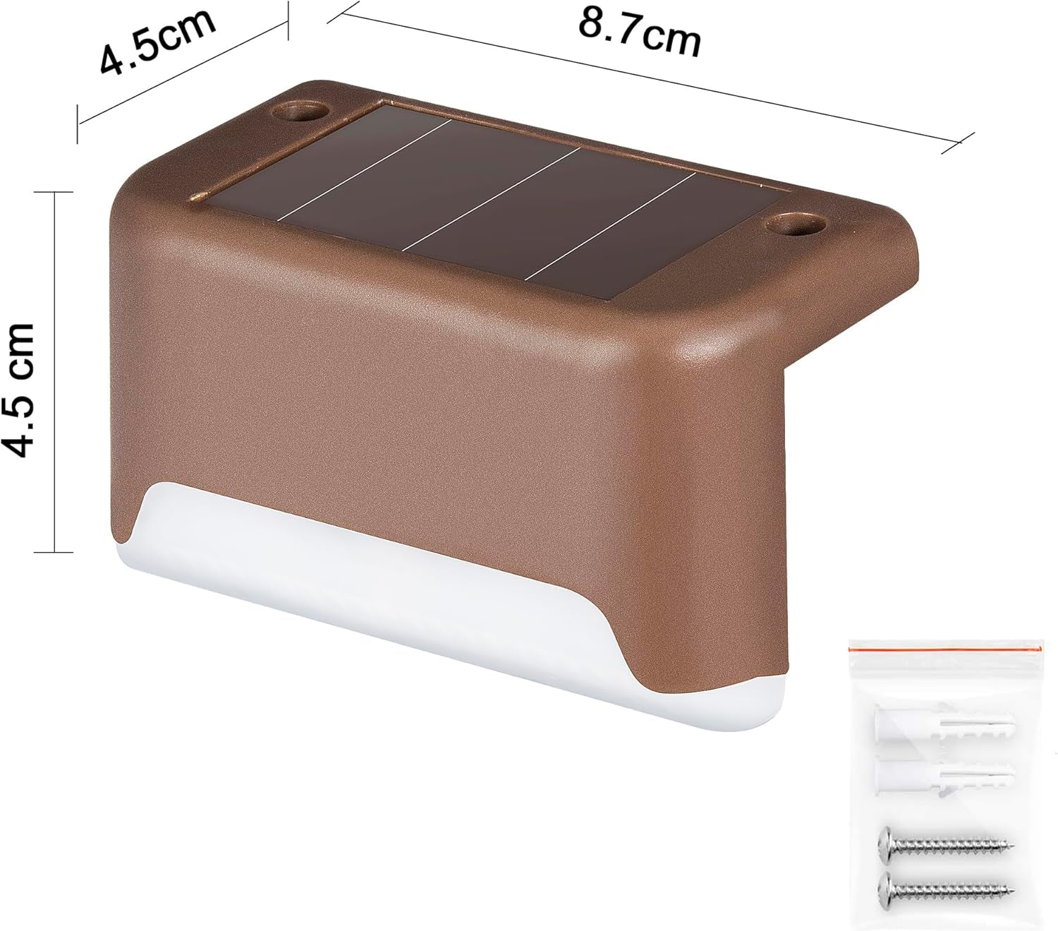 16 Pack Solar Step Lights Warm White
