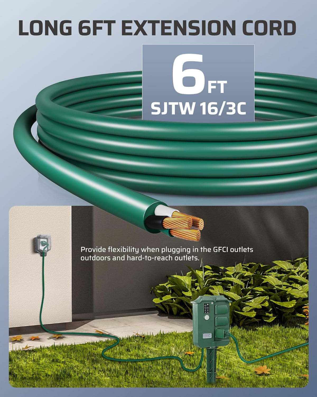 Outdoor Power Timer 6-Outlets Remote