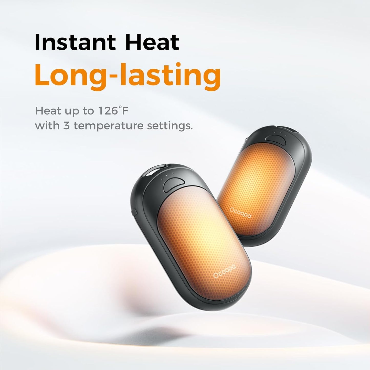 Rechargeable Magnetic Hand Warmers 2-Pack