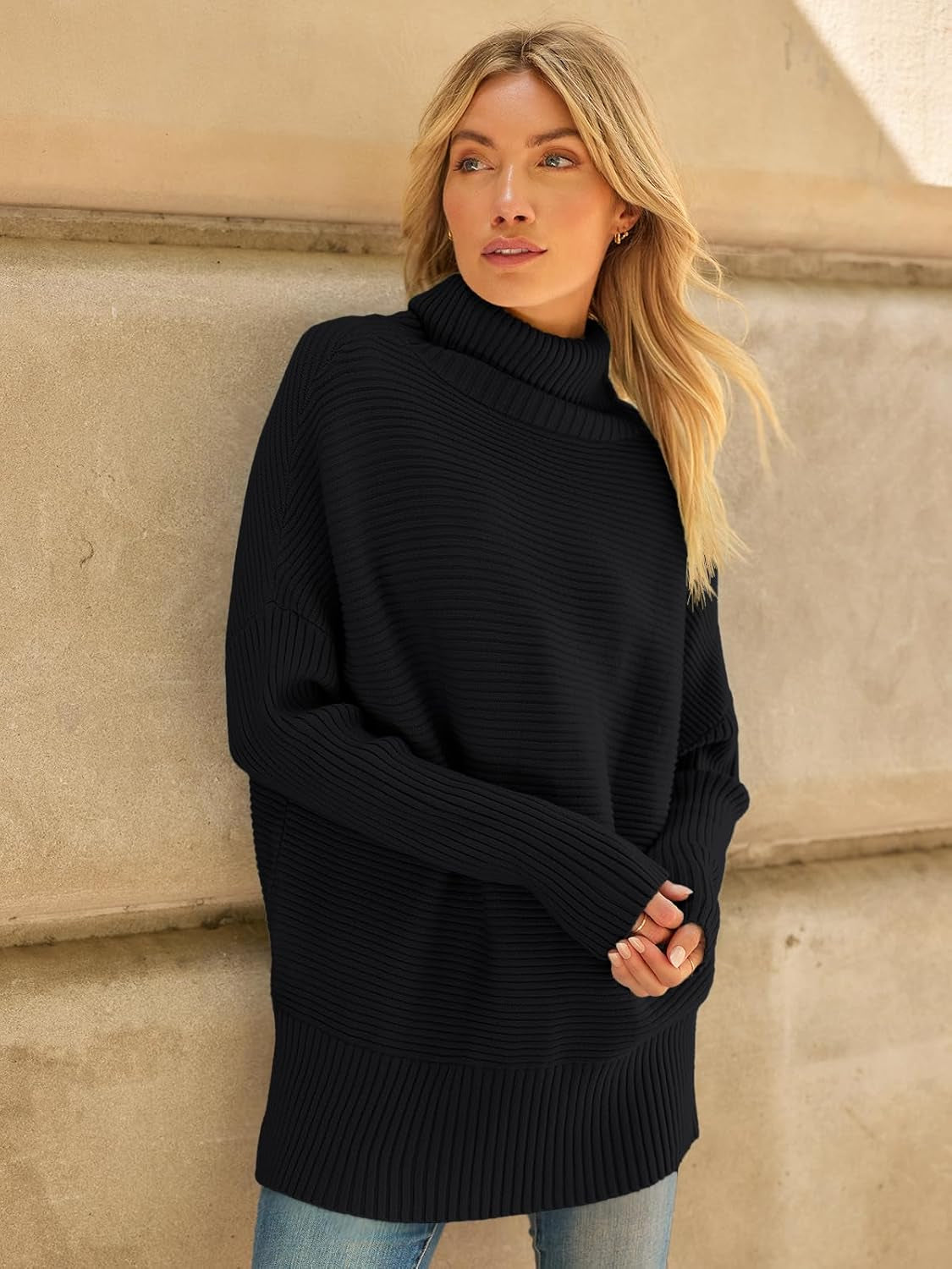 Women’s Oversized Turtleneck Batwing