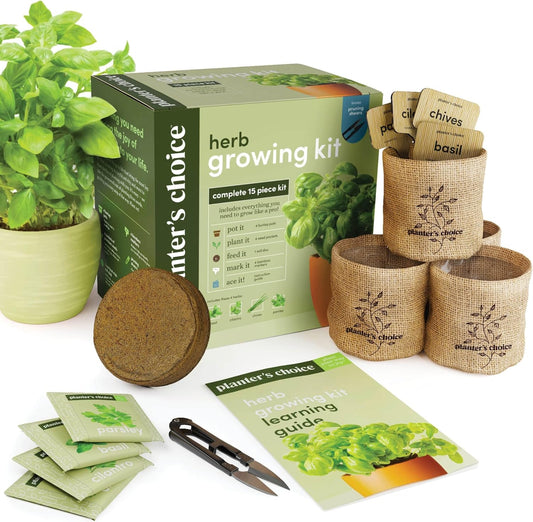 Indoor Herb Garden Starter Kit Gift Set
