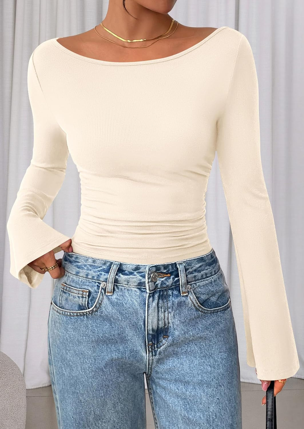 Women’s 2025 Fall Ribbed Crop Top