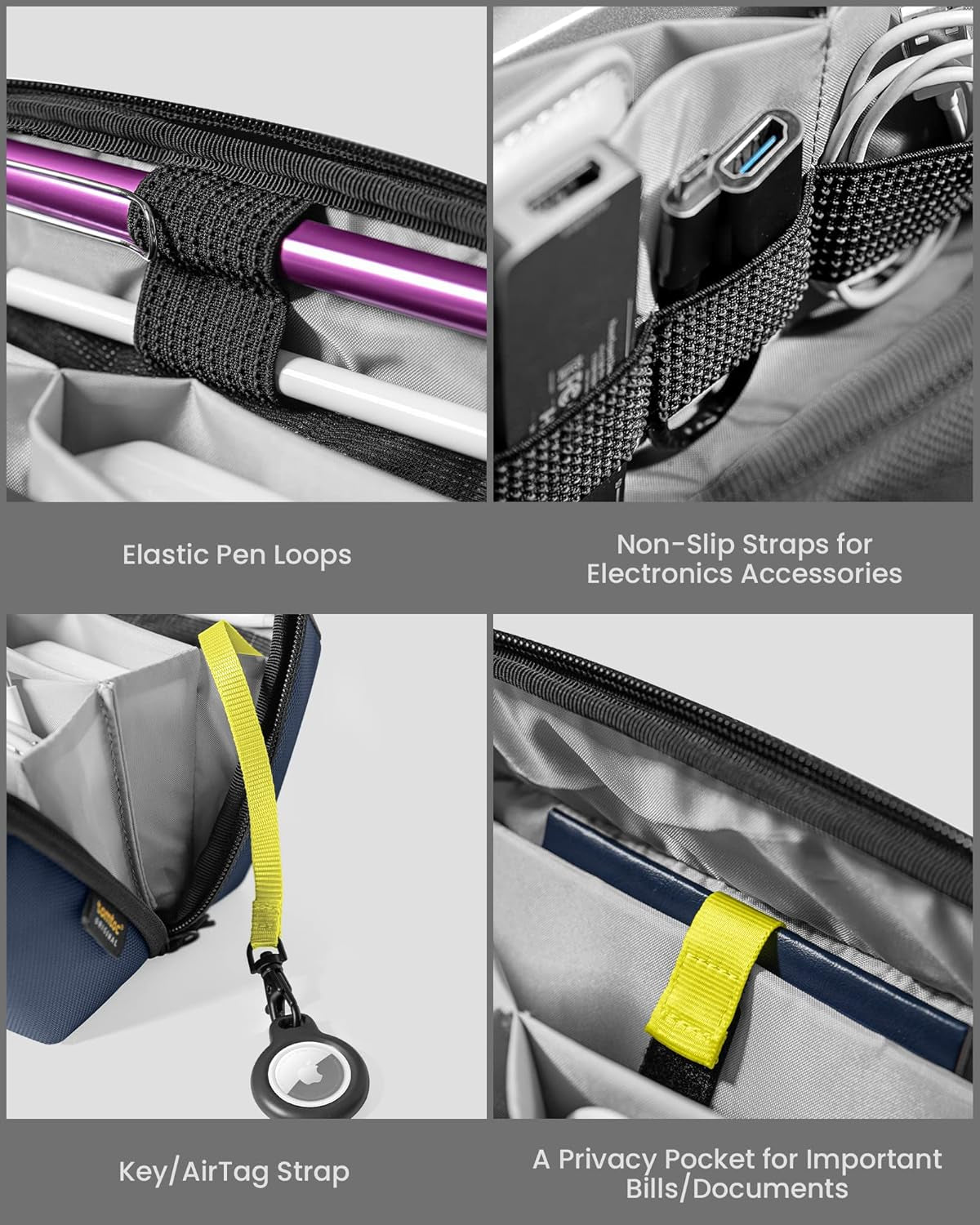 Electronic Accessory Tech Organizer Pouch